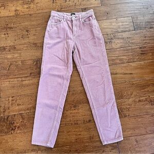 Urban Outfitters BDG High Rise Mom Corduroy Size 25 Pink